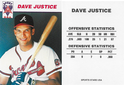 Dave Justice Price List - Supercollector Catalog