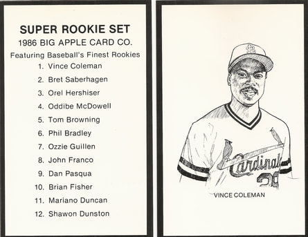 Vince Coleman Price List - Supercollector Catalog